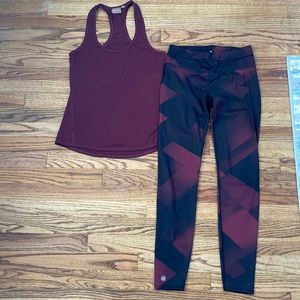 Athleta Chi Tank & Performance Legging Set